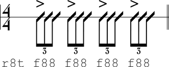 The division is set to eighth note triples.